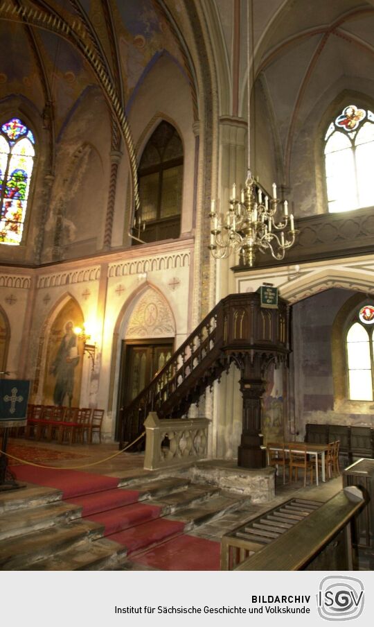 Innenansicht der Kirche in Johanngeorgenstadt