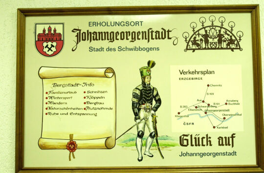 Detail am Rathaus in Johanngeorgenstadt