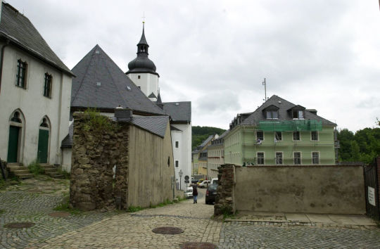 Ansicht des Schlosses in Schwarzenberg