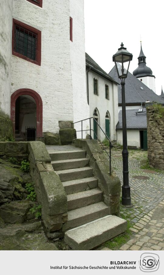 Ansicht des Schlosses in Schwarzenberg