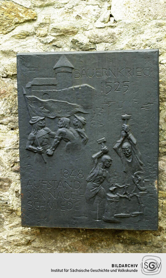 Detail im Schlosshof in Schwarzenberg