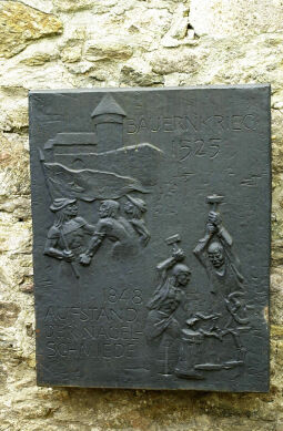 Bild: Detail im Schlosshof in Schwarzenberg