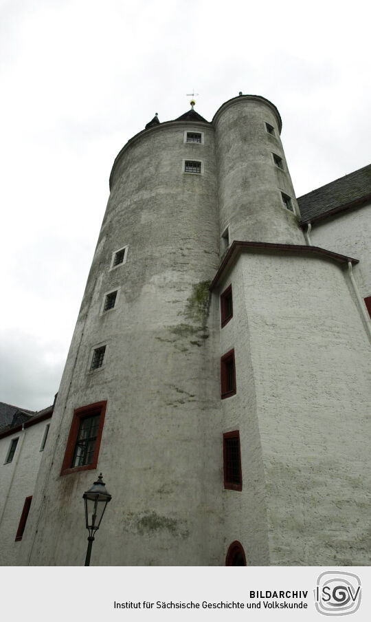 Ansicht des Schlosses in Schwarzenberg