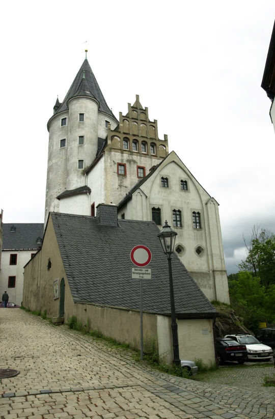 Ansicht des Schlosses in Schwarzenberg