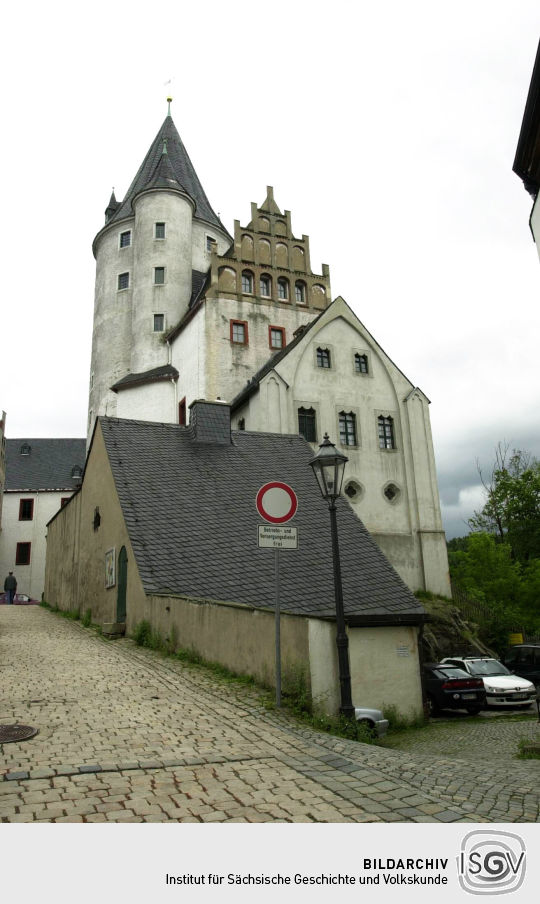 Ansicht des Schlosses in Schwarzenberg