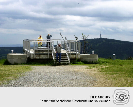 Aussichtsplateau auf dem Fichtelberg bei Oberwiesenthal