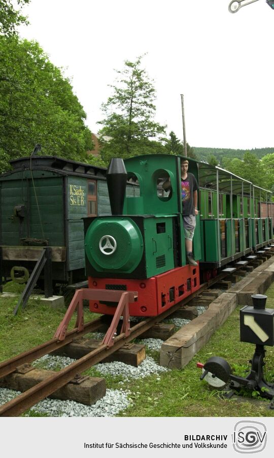 Ansicht des Schmalspurbahnmuseums in Oberrittersgrün