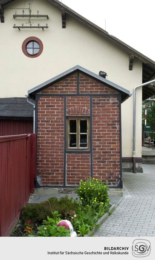 Ansicht des Schmalspurbahnmuseums in Oberrittersgrün