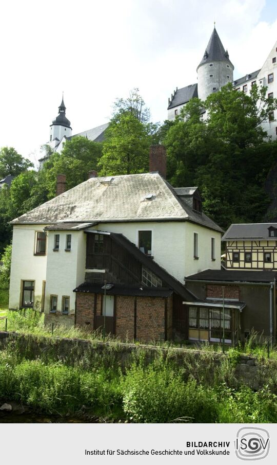 Ansicht des Schlosses in Schwarzenberg