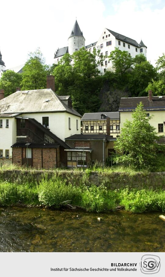 Ansicht des Schlosses in Schwarzenberg
