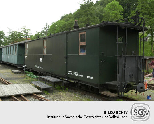 Ansicht des Schmalspurbahnmuseums in Oberrittersgrün