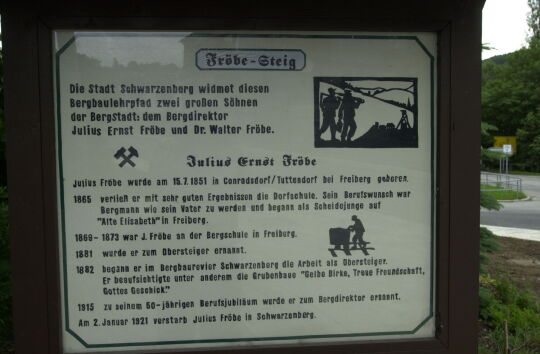 Informationstafel in Schwarzenberg