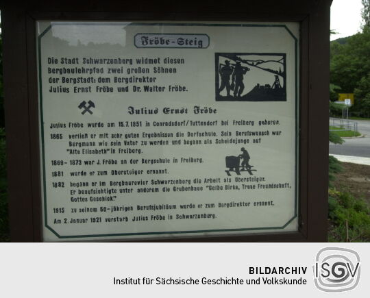 Informationstafel in Schwarzenberg