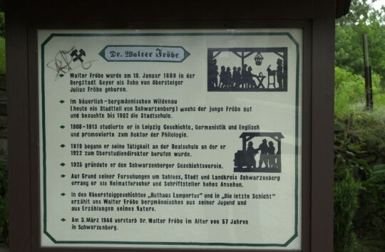 Informationstafel in Schwarzenberg