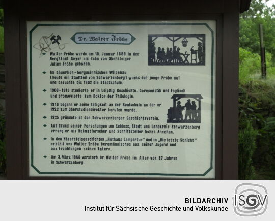 Informationstafel in Schwarzenberg