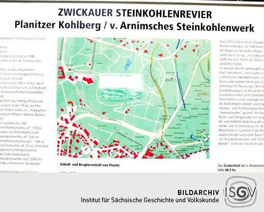 Informationstafel - Schloss Planitz