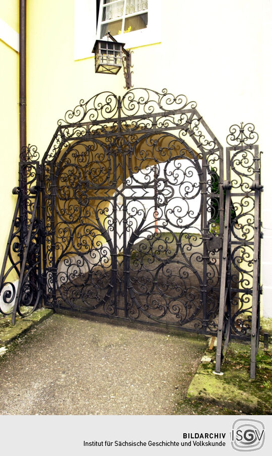 Ansicht des Schlosses in Planitz