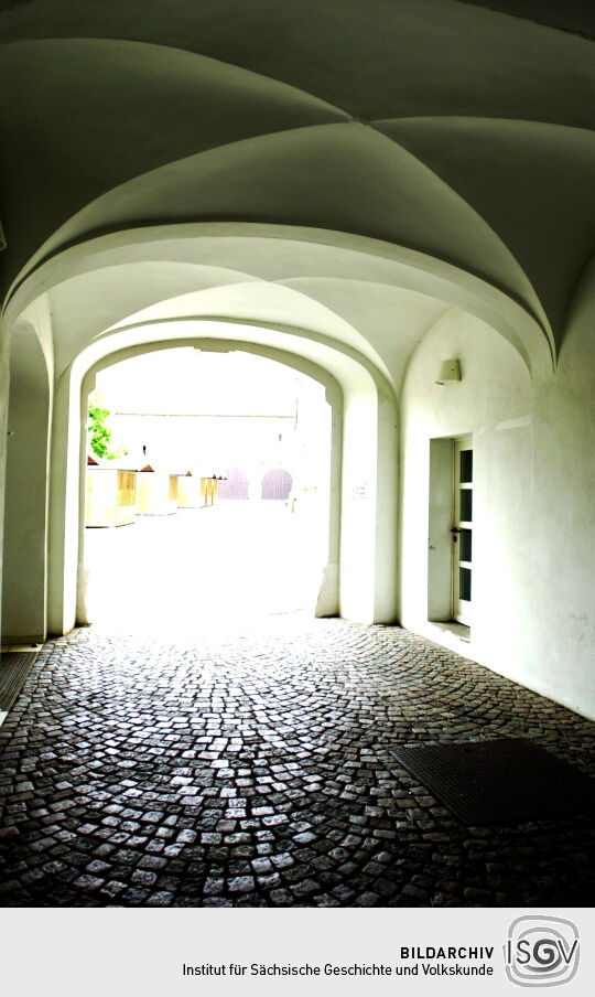 Ansicht des Schlosses in Planitz