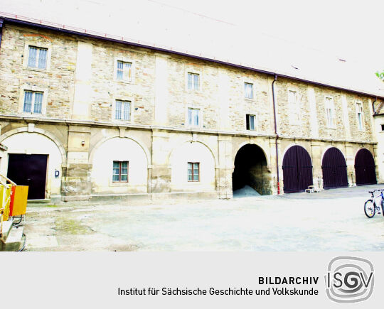 Ansicht des Schlosses in Planitz