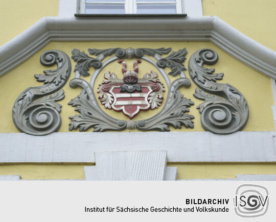 Ansicht des Schlosses in Planitz