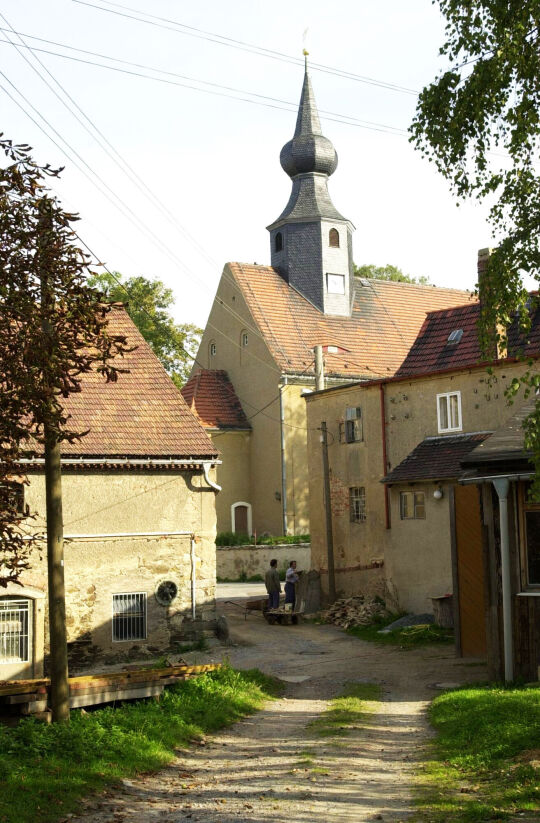 Ansicht der Kirche in Raußlitz