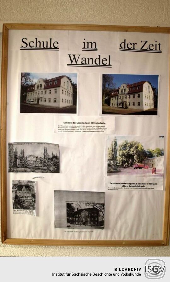 Ortsansicht in Zschaitz - Schulgebäude