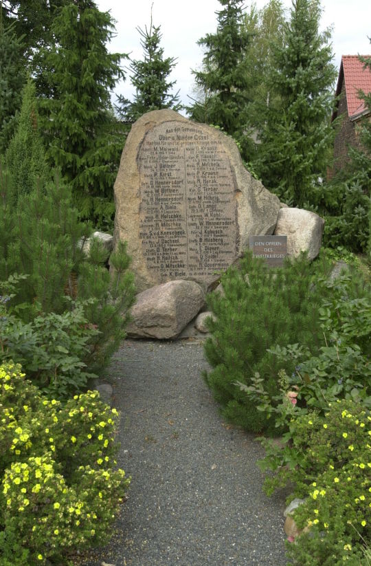 Gedenkstein für gefallene Soldaten des 1. Weltkrieges in Kosel