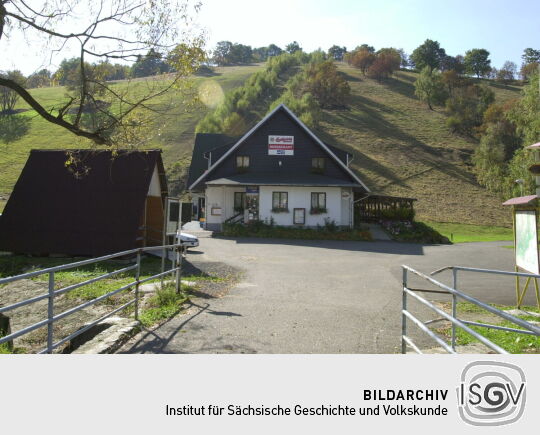 Grenzübergang zwischen Hora Svaté Kateřiny [Katharinenberg] und Deutschkatharinenberg