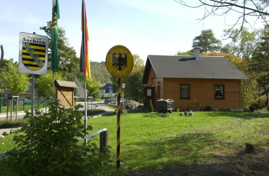 Grenzübergang zwischen Hora Svaté Kateřiny [Katharinenberg] und Deutschkatharinenberg