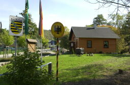 Bild: Grenzübergang zwischen Hora Svaté Kateřiny [Katharinenberg] und Deutschkatharinenberg