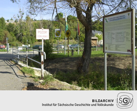 Grenzübergang zwischen Hora Svaté Kateřiny [Katharinenberg] und Deutschkatharinenberg