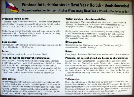 Ortsansicht in Nová Ves v Horách [Gebirgsneudorf]