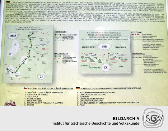 Informationstafel in Hora Svaté Kateřiny