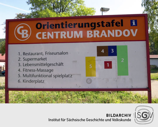 Informationstafel in Brandov
