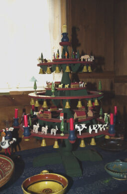 Bild: Innenansicht einer lausitzisch eingerichteten Stube