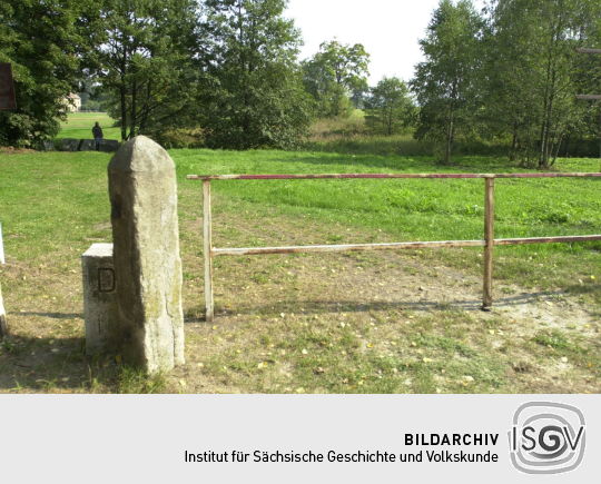 Landschaftsansicht entlang der Grenze zwischen Taubenheim und Fukov (Wüstung)