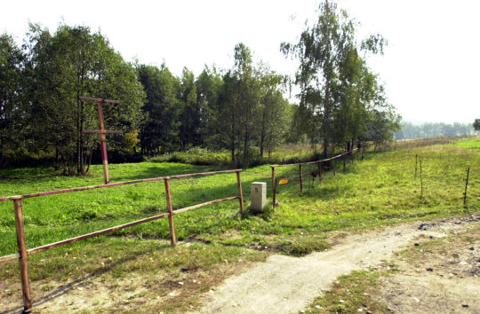 Landschaftsansicht entlang der Grenze zwischen Taubenheim und Fukov (Wüstung)