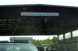 Bild: Ansicht des Grenzübergangs Reitzenhain/ Hora Svatého Šebestiána
