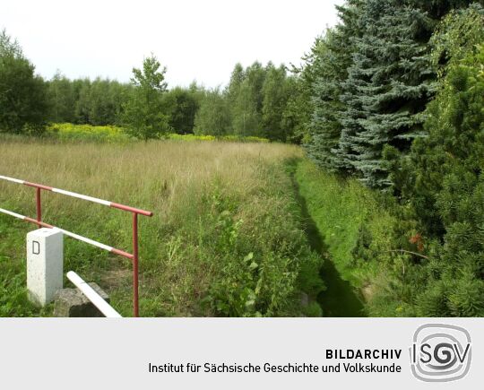 Ansicht der Grenze zwischen Neugersdorf und Jiříkov