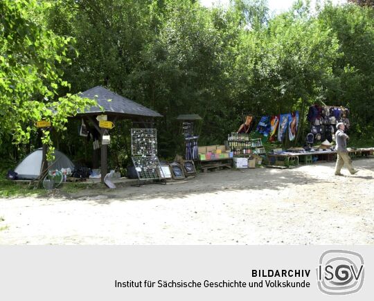 Ansicht der Grenze zwischen Waltersdorf und Myslivny