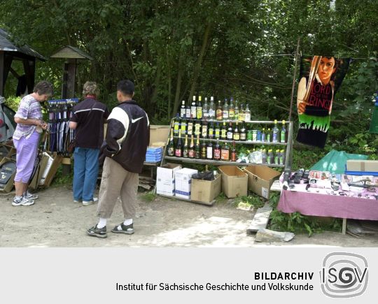 Ansicht der Grenze zwischen Waltersdorf und Myslivny