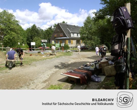 Ansicht der Grenze zwischen Waltersdorf und Myslivny