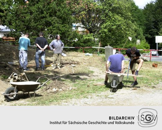 Ansicht der Grenze zwischen Waltersdorf und Myslivny