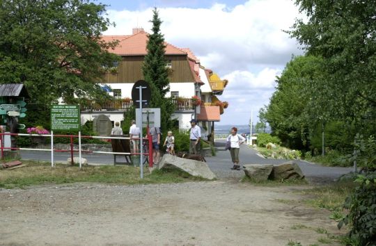 Ansicht der Grenze zwischen Waltersdorf und Myslivny