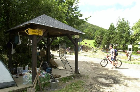 Ansicht der Grenze zwischen Waltersdorf und Myslivny