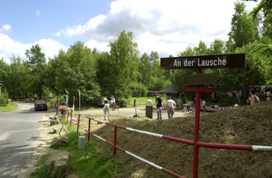 Ansicht der Grenze zwischen Waltersdorf und Myslivny