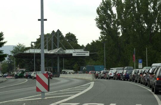 Ansicht des Grenzüberganges zwischen Seifhennersdorf und Varnsdorf