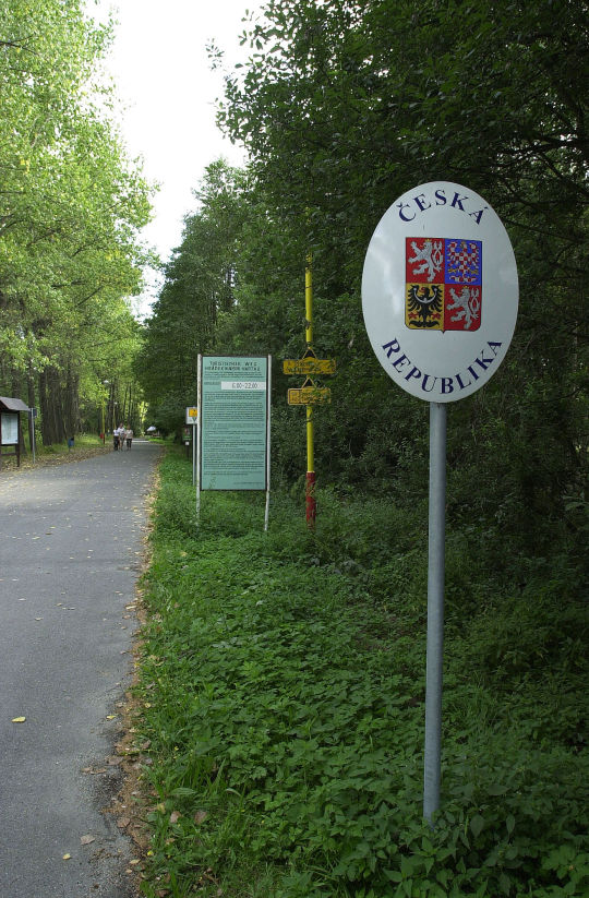 Ansicht des Grenübergangses zwischen Hartau und Loučná (Hrádek nad Nisou)