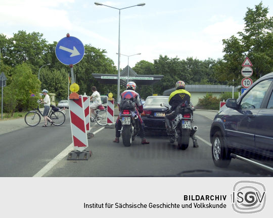 Ansicht des Grenzübergangs zwischen Zittau und Hrádek nad Nisou