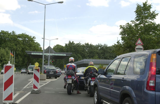 Ansicht des Grenzübergangs zwischen Zittau und Hrádek nad Nisou